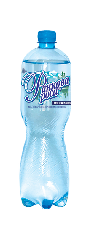 Вода ''Ранкова роса'' 1,0л сильногазована